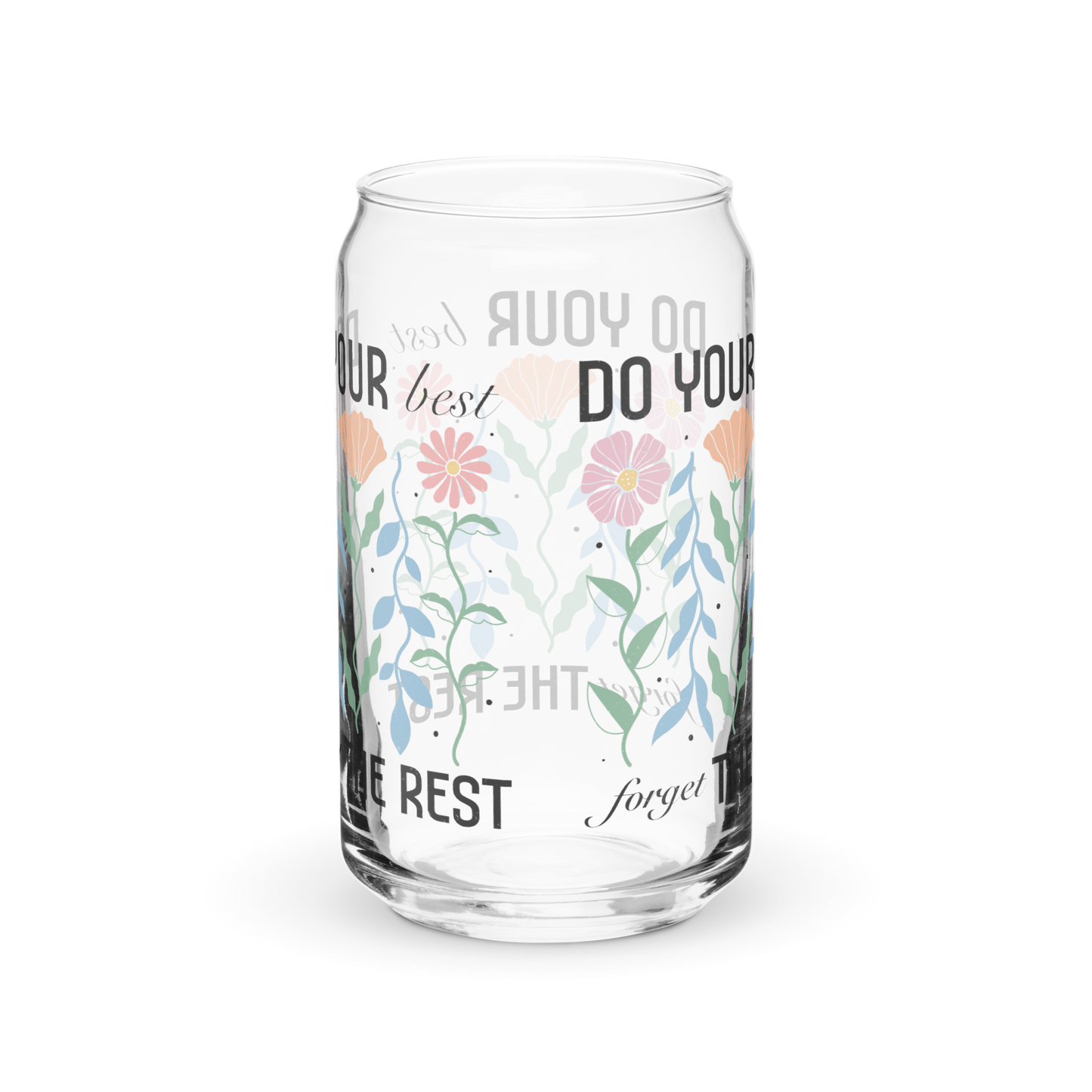 Do Your Best Boho Can-shaped glass