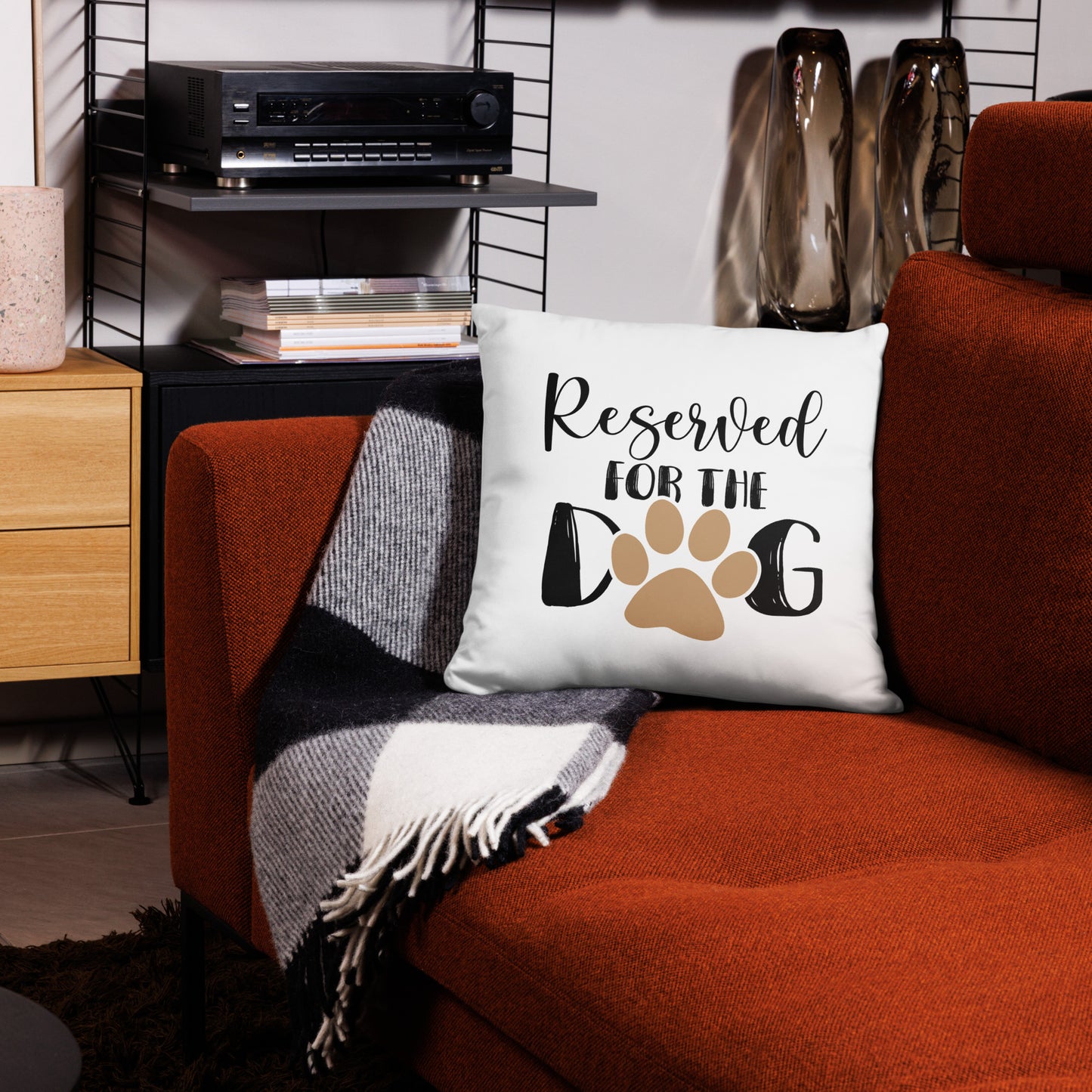 Reserved for the Dog Pillow