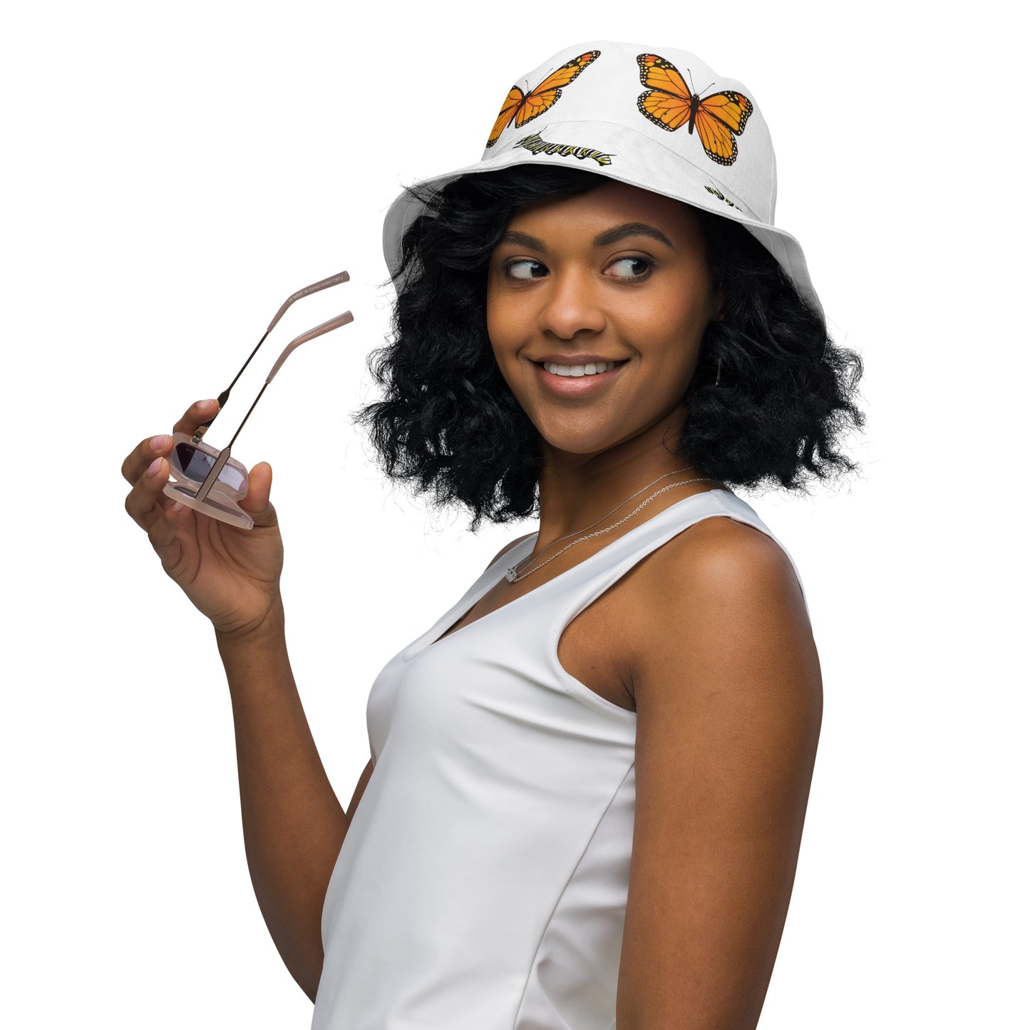 Monarch Butterfly Reversible bucket hat