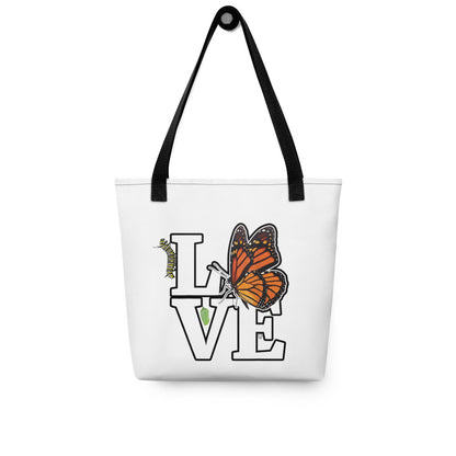 Love Monarch Butterfly Tote bag