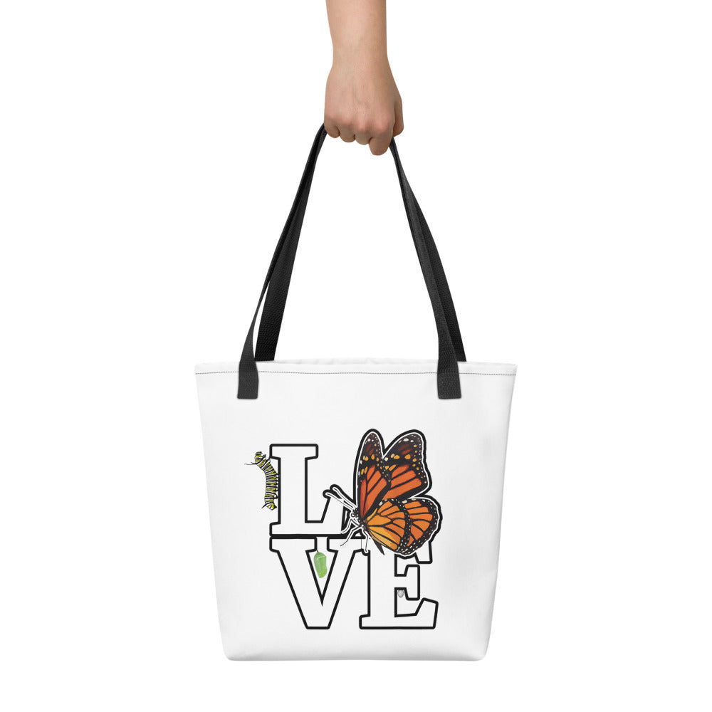 Love Monarch Butterfly Tote bag