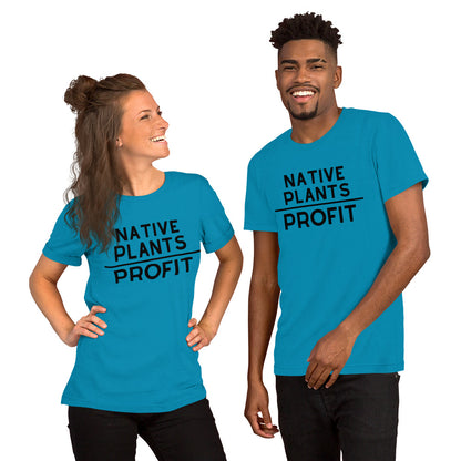 Native Plants Over Profit-Black Letters