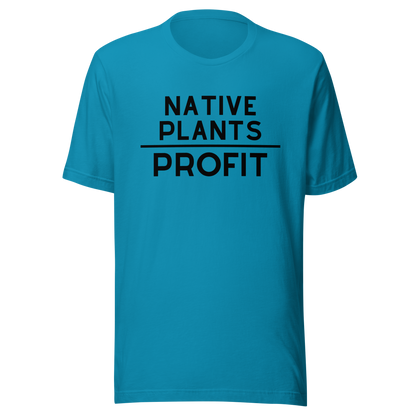 Native Plants Over Profit-Black Letters