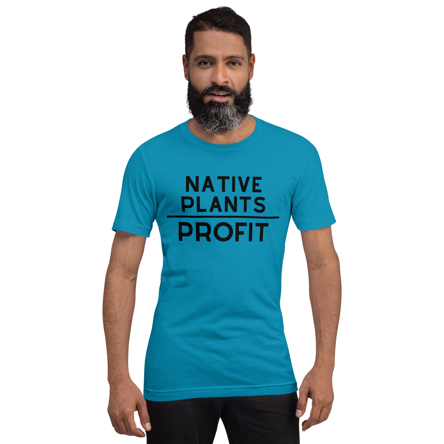 Native Plants Over Profit-Black Letters