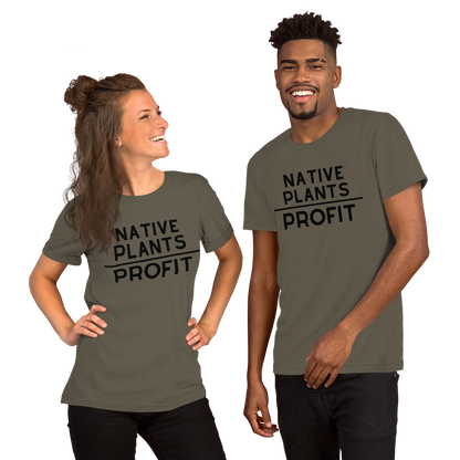 Native Plants Over Profit-Black Letters