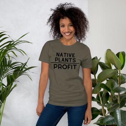 Native Plants Over Profit-Black Letters