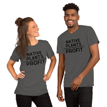 Native Plants Over Profit-Black Letters