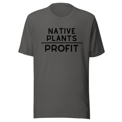 Native Plants Over Profit-Black Letters