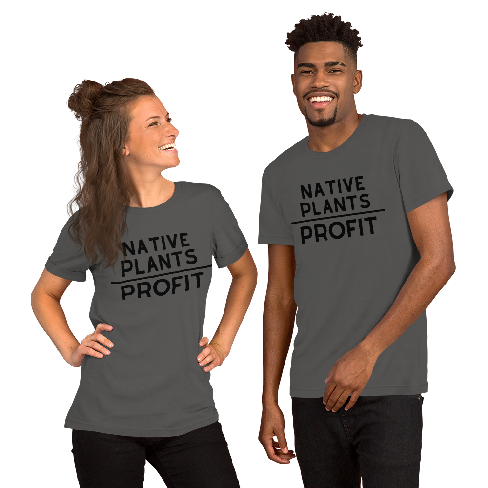 Native Plants Over Profit-Black Letters