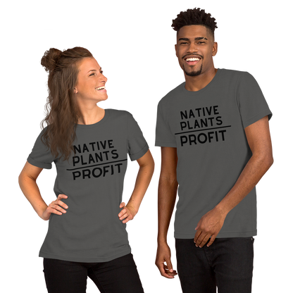 Native Plants Over Profit-Black Letters