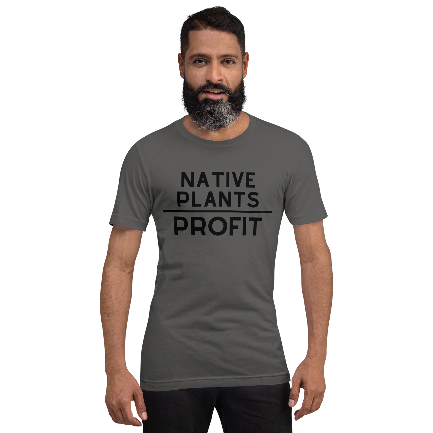 Native Plants Over Profit-Black Letters