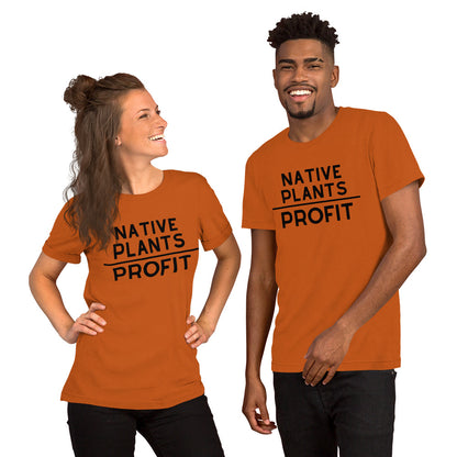 Native Plants Over Profit-Black Letters