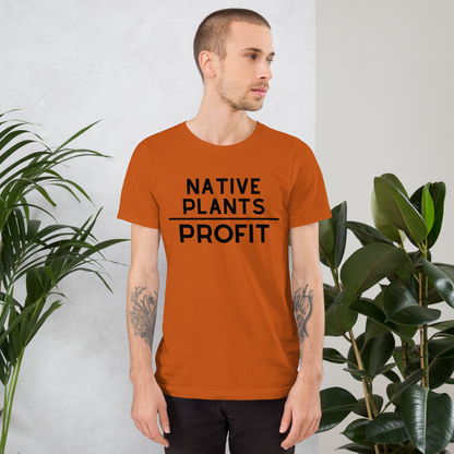 Native Plants Over Profit-Black Letters