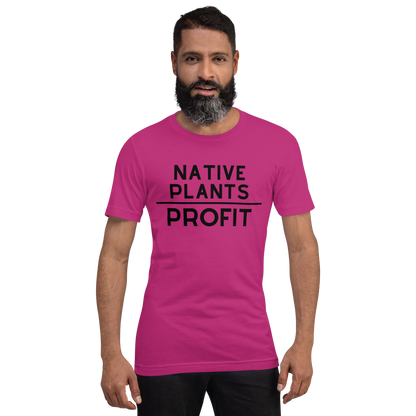 Native Plants Over Profit-Black Letters