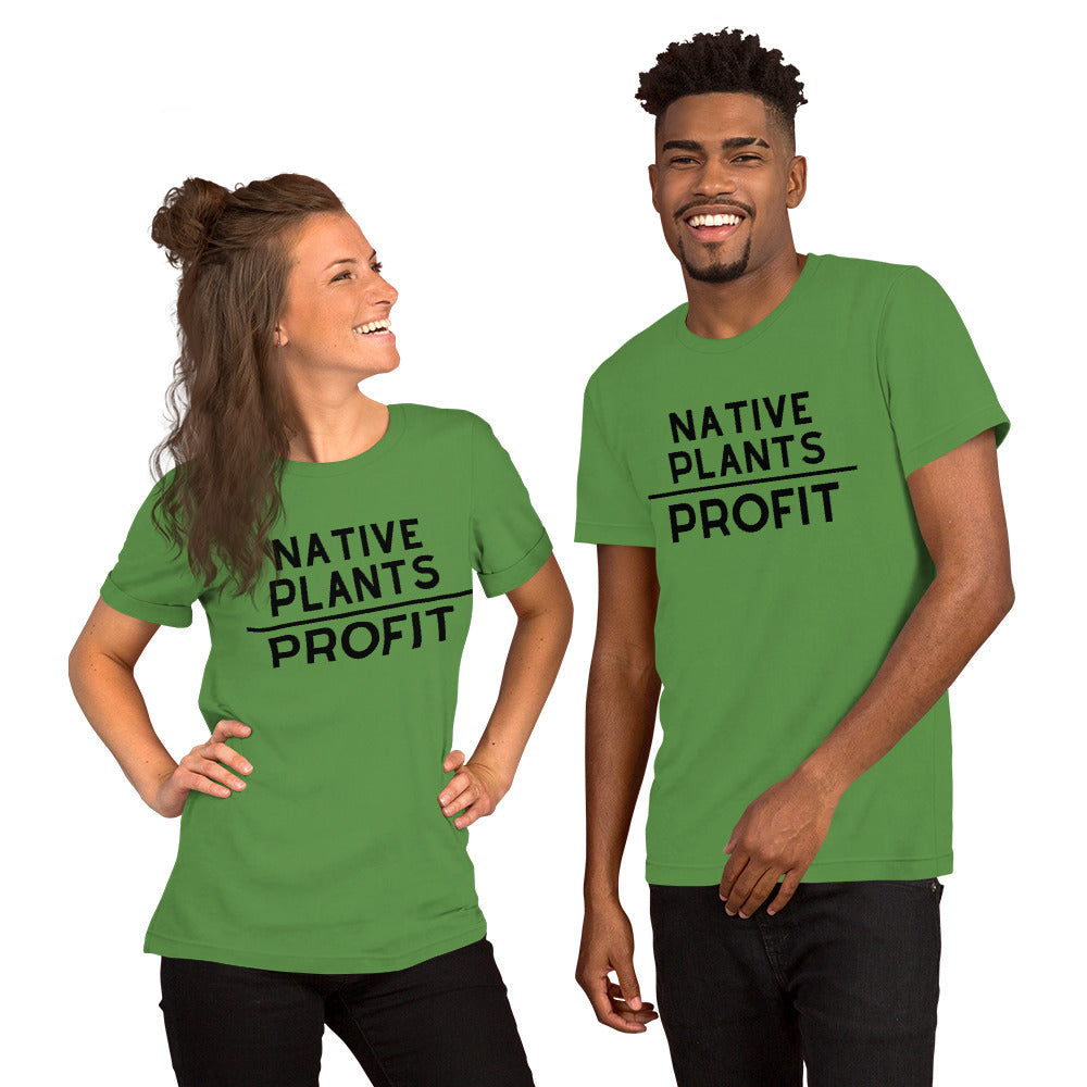 Native Plants Over Profit-Black Letters