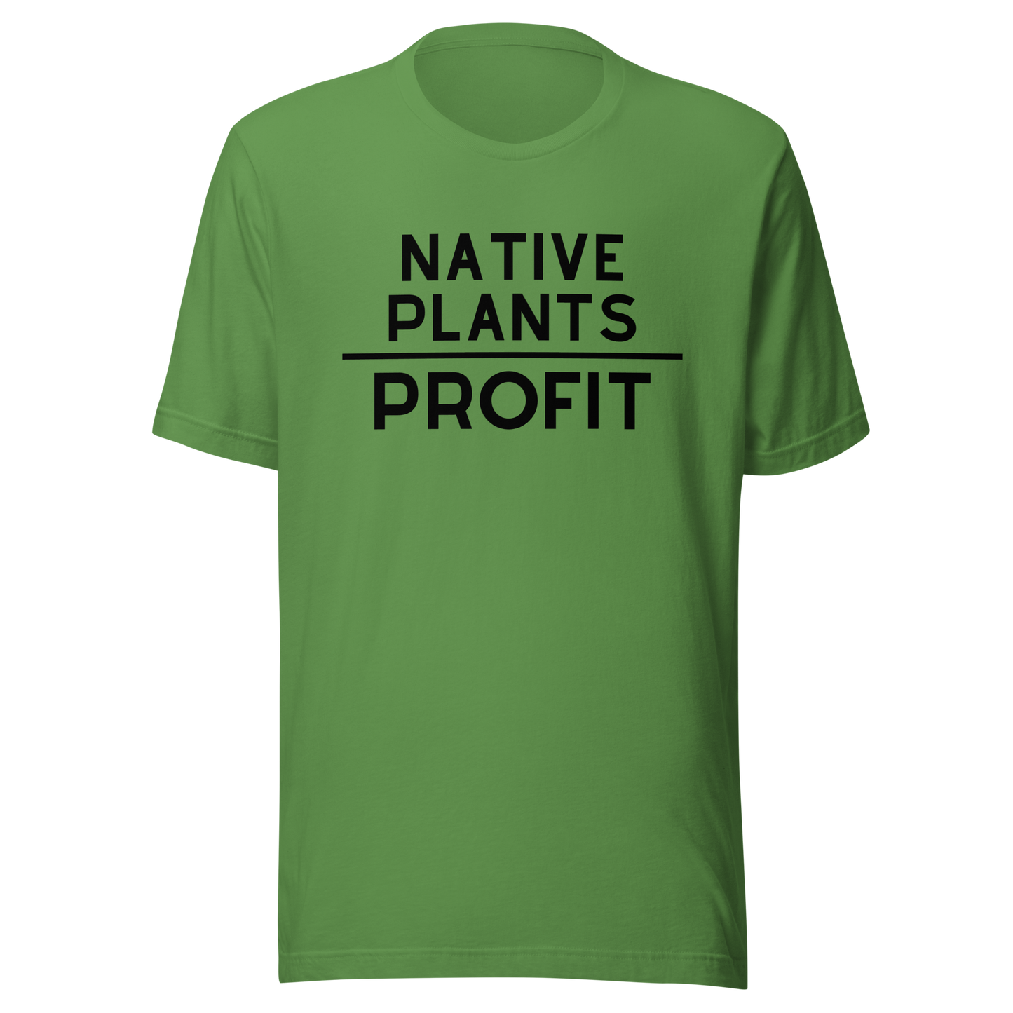 Native Plants Over Profit-Black Letters