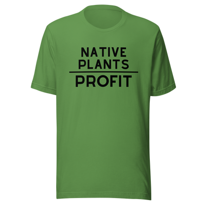 Native Plants Over Profit-Black Letters