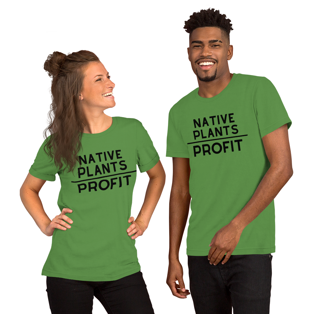 Native Plants Over Profit-Black Letters