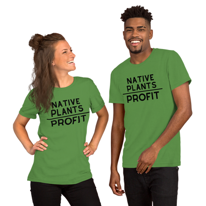 Native Plants Over Profit-Black Letters