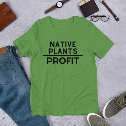 Native Plants Over Profit-Black Letters