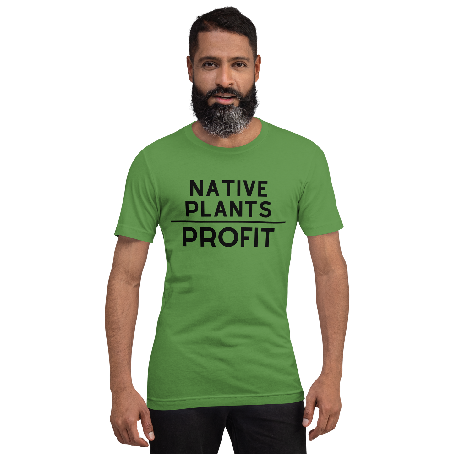 Native Plants Over Profit-Black Letters