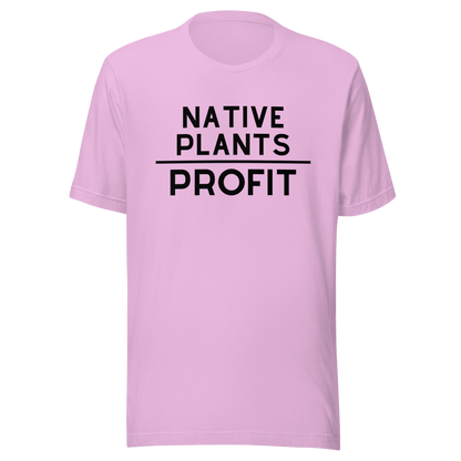 Native Plants Over Profit-Black Letters