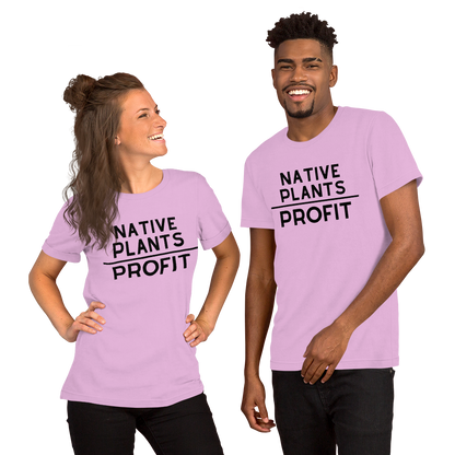 Native Plants Over Profit-Black Letters