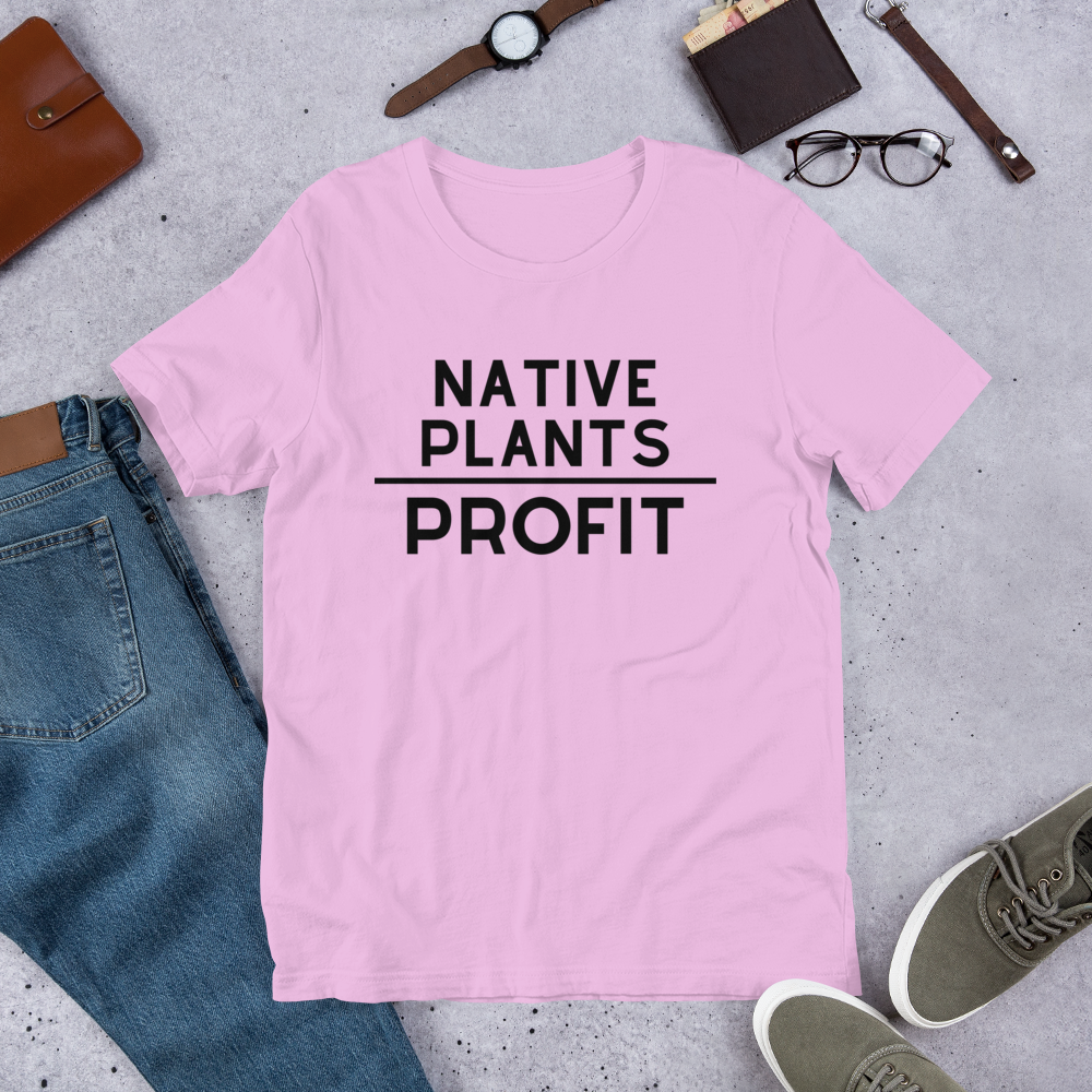 Native Plants Over Profit-Black Letters