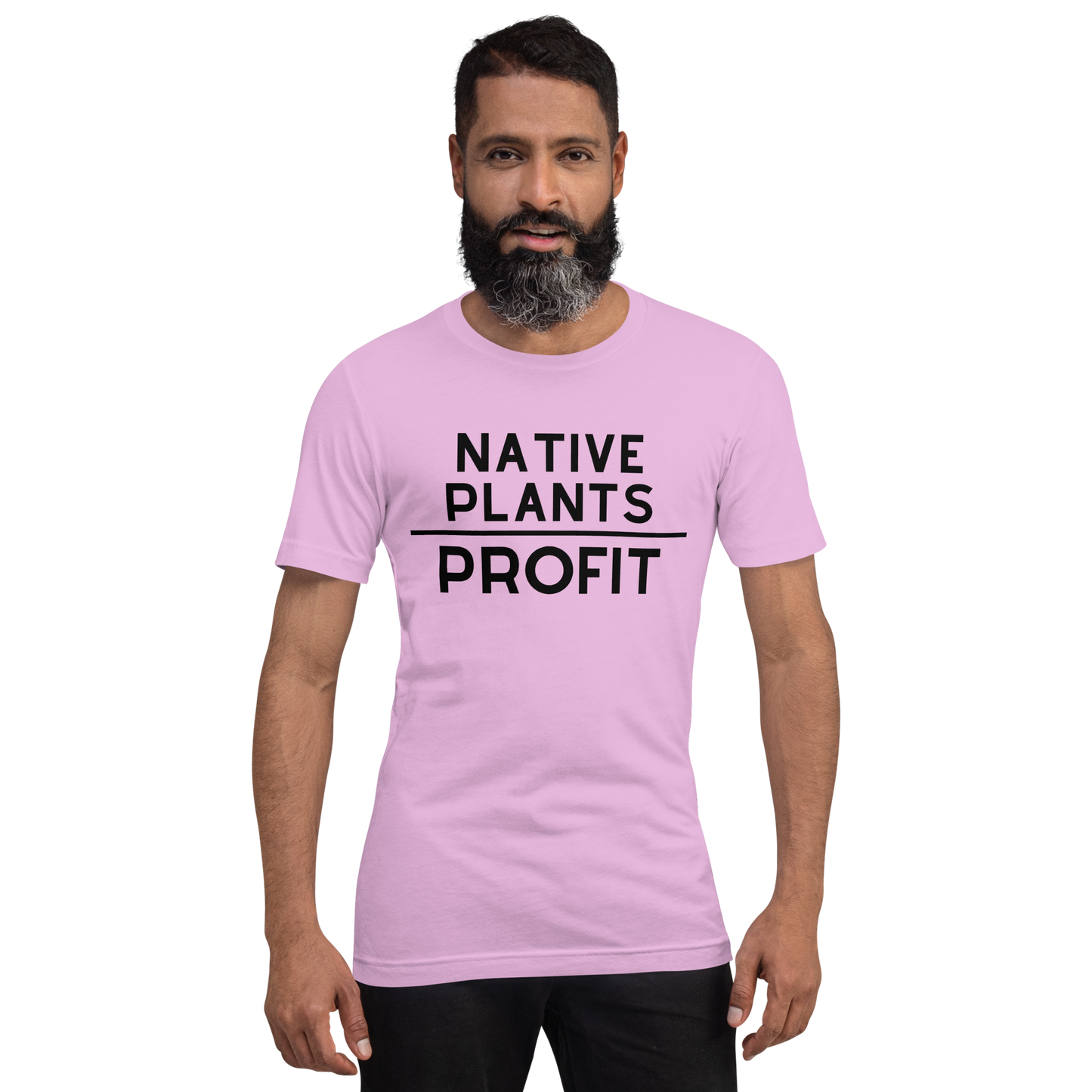 Native Plants Over Profit-Black Letters