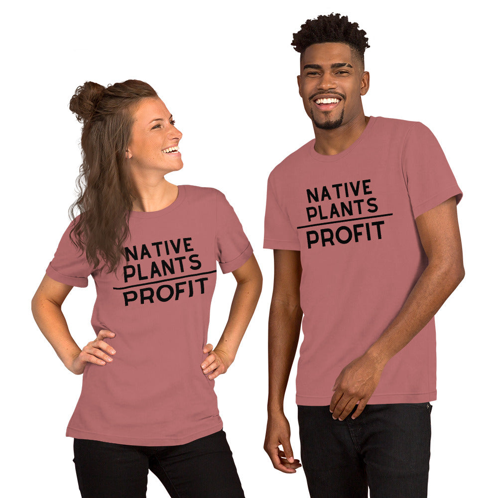 Native Plants Over Profit-Black Letters