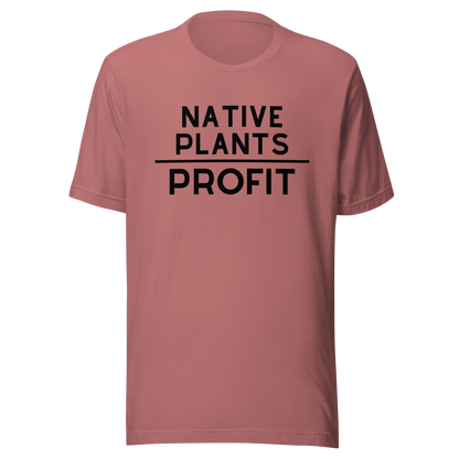 Native Plants Over Profit-Black Letters