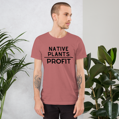 Native Plants Over Profit-Black Letters