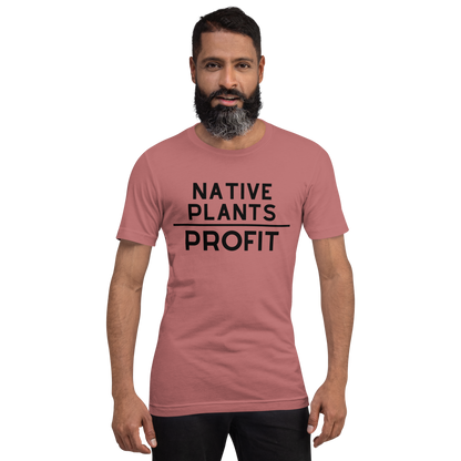 Native Plants Over Profit-Black Letters