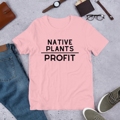 Native Plants Over Profit-Black Letters