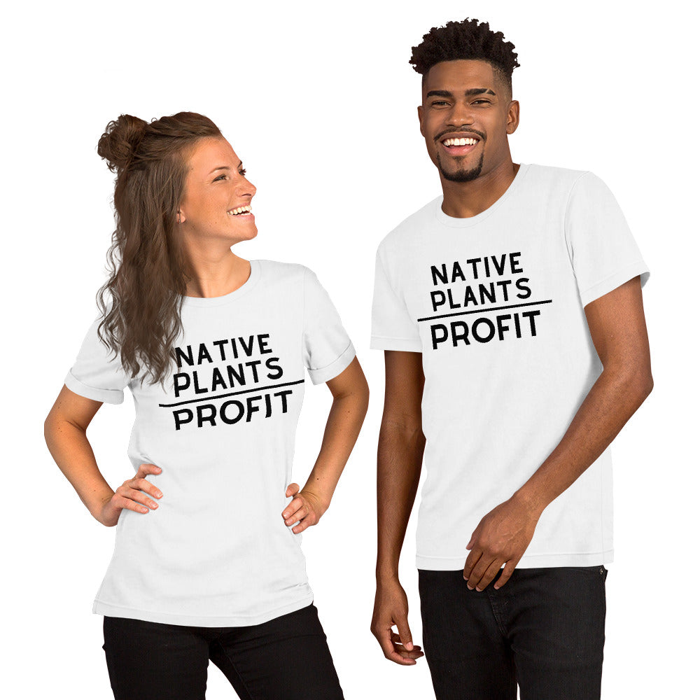 Native Plants Over Profit-Black Letters