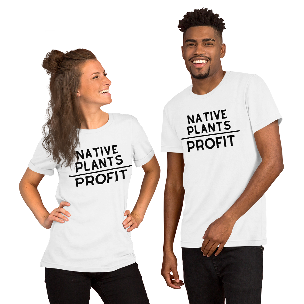 Native Plants Over Profit-Black Letters