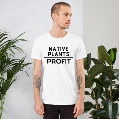 Native Plants Over Profit-Black Letters