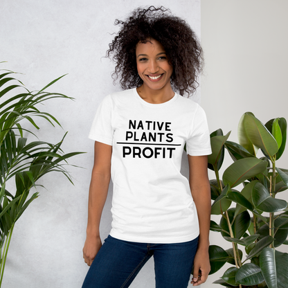 Native Plants Over Profit-Black Letters