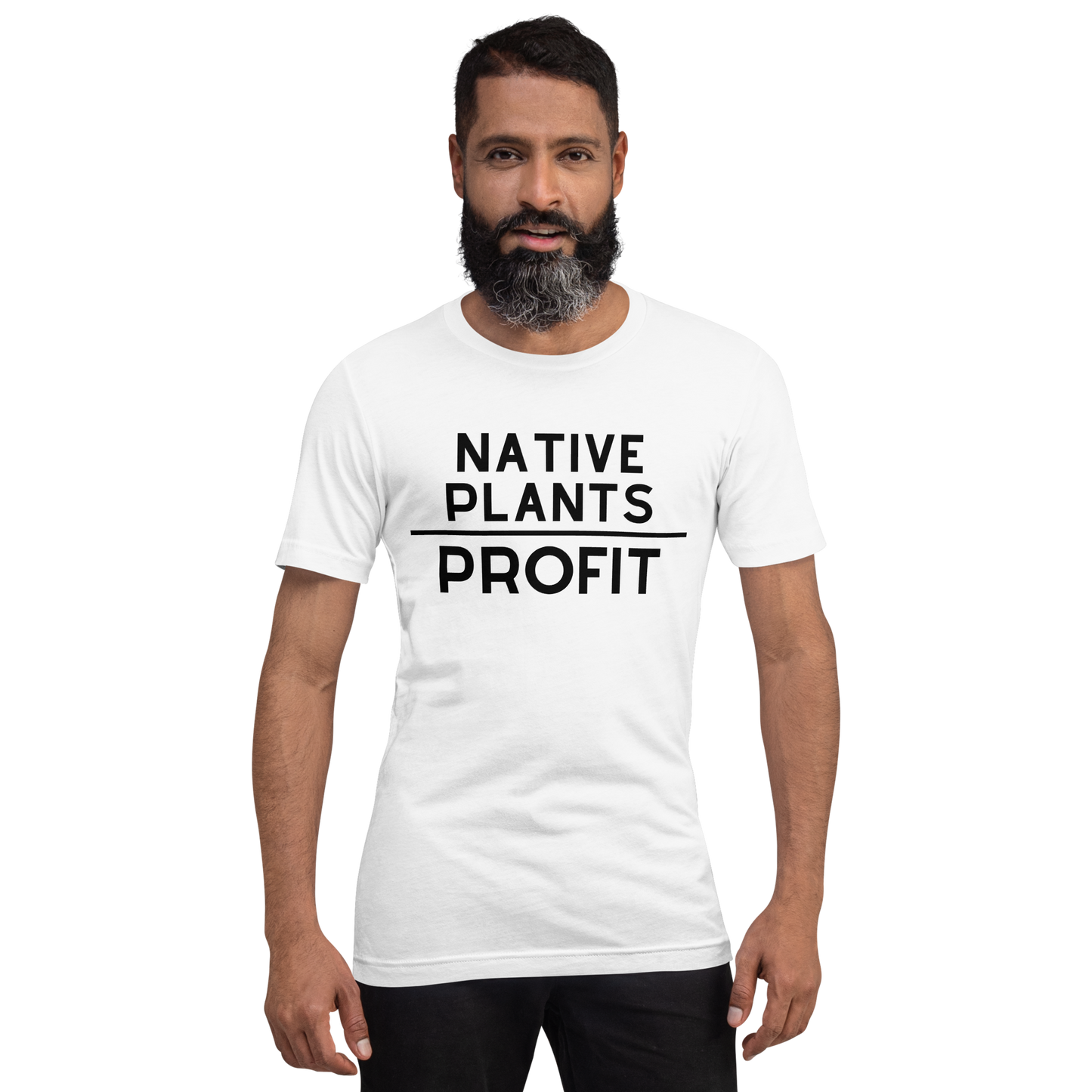 Native Plants Over Profit-Black Letters