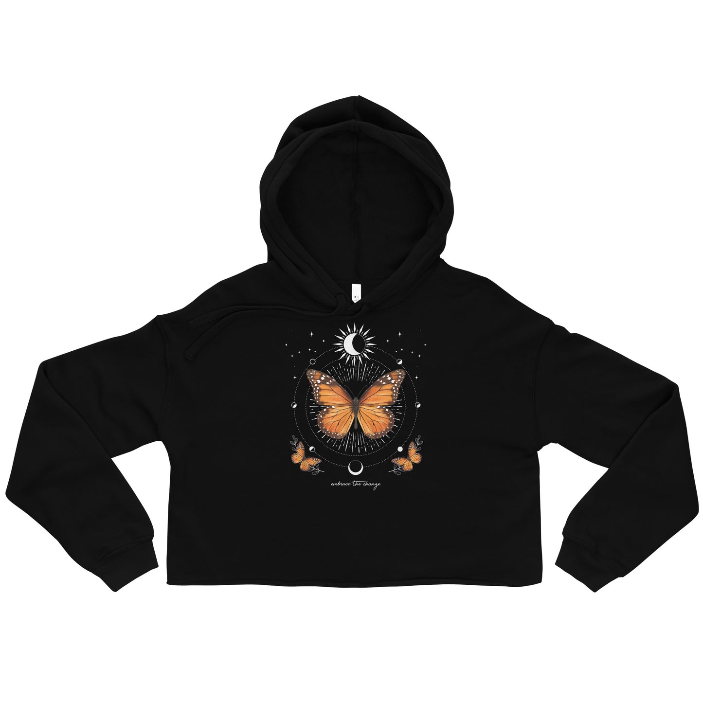 Embrace the Change Monarch Butter Crop Hoodies