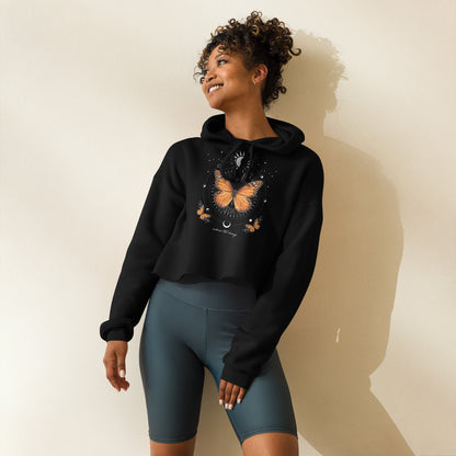 Embrace the Change Monarch Butter Crop Hoodies