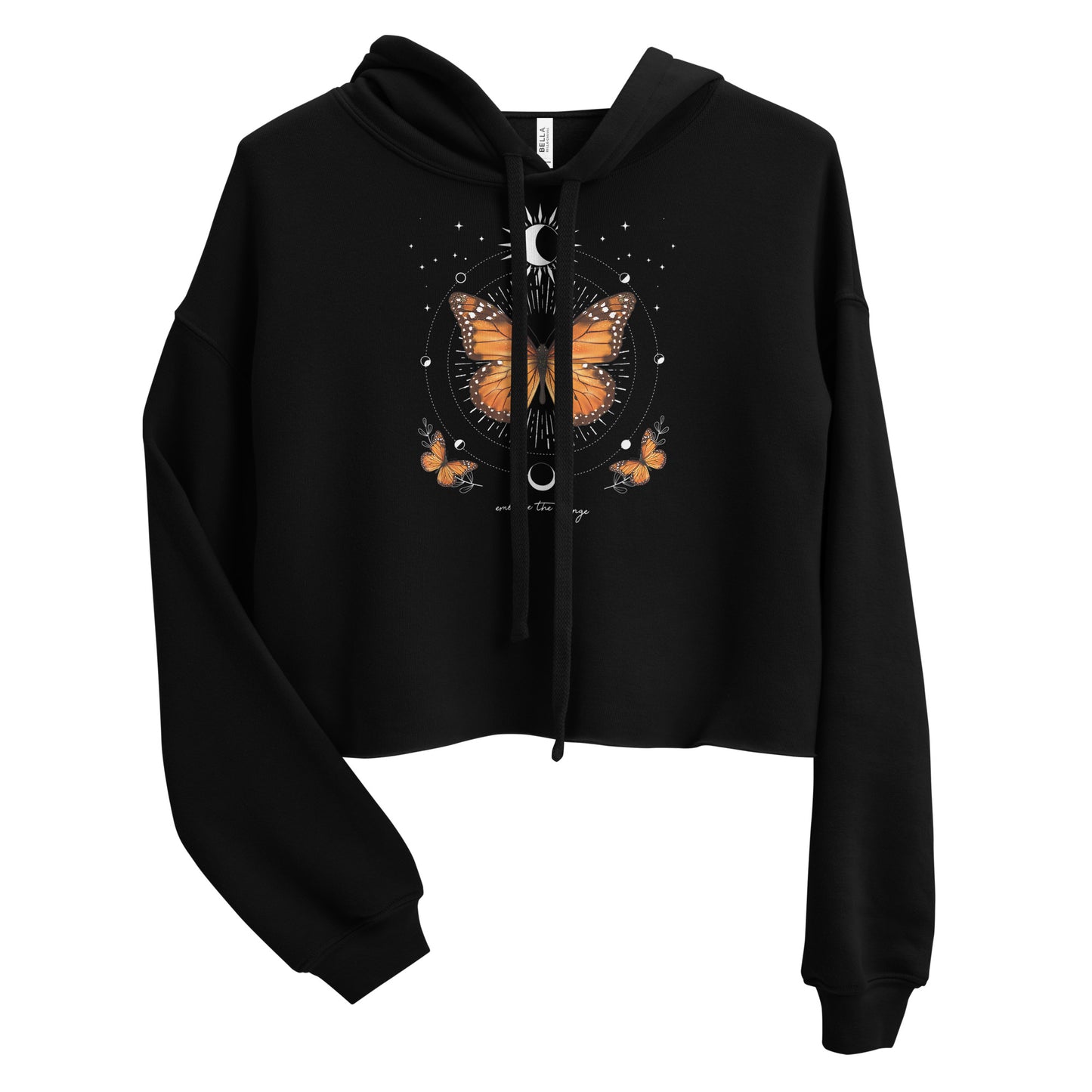 Embrace the Change Monarch Butter Crop Hoodies